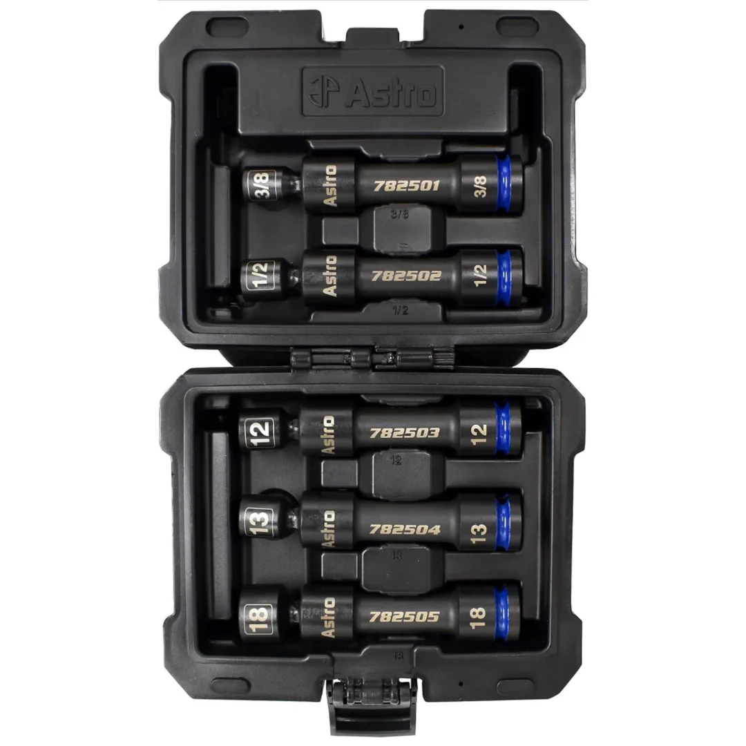 1/2” Drive 12 Point Pinless Heavy-Duty Driveline Impact Socket Set - Image 3