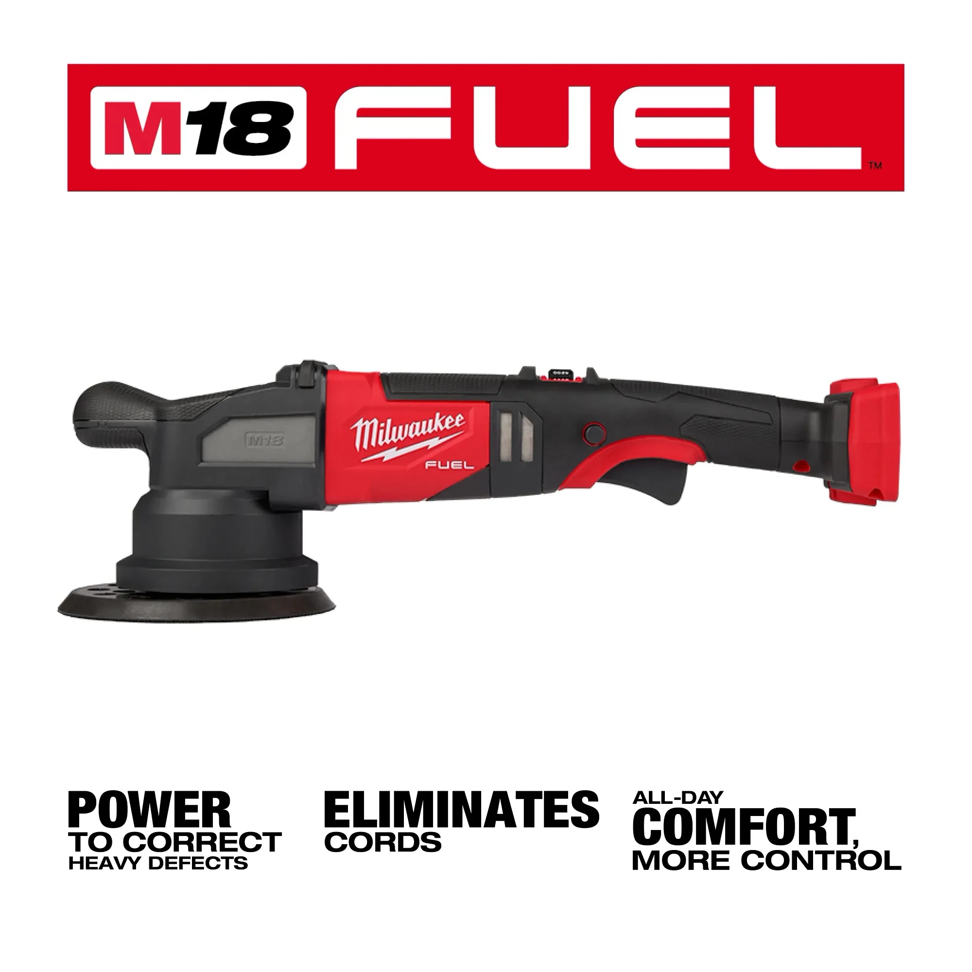Milwaukee M18 FUEL 21mm 6" Random Orbital Polisher - Image 2