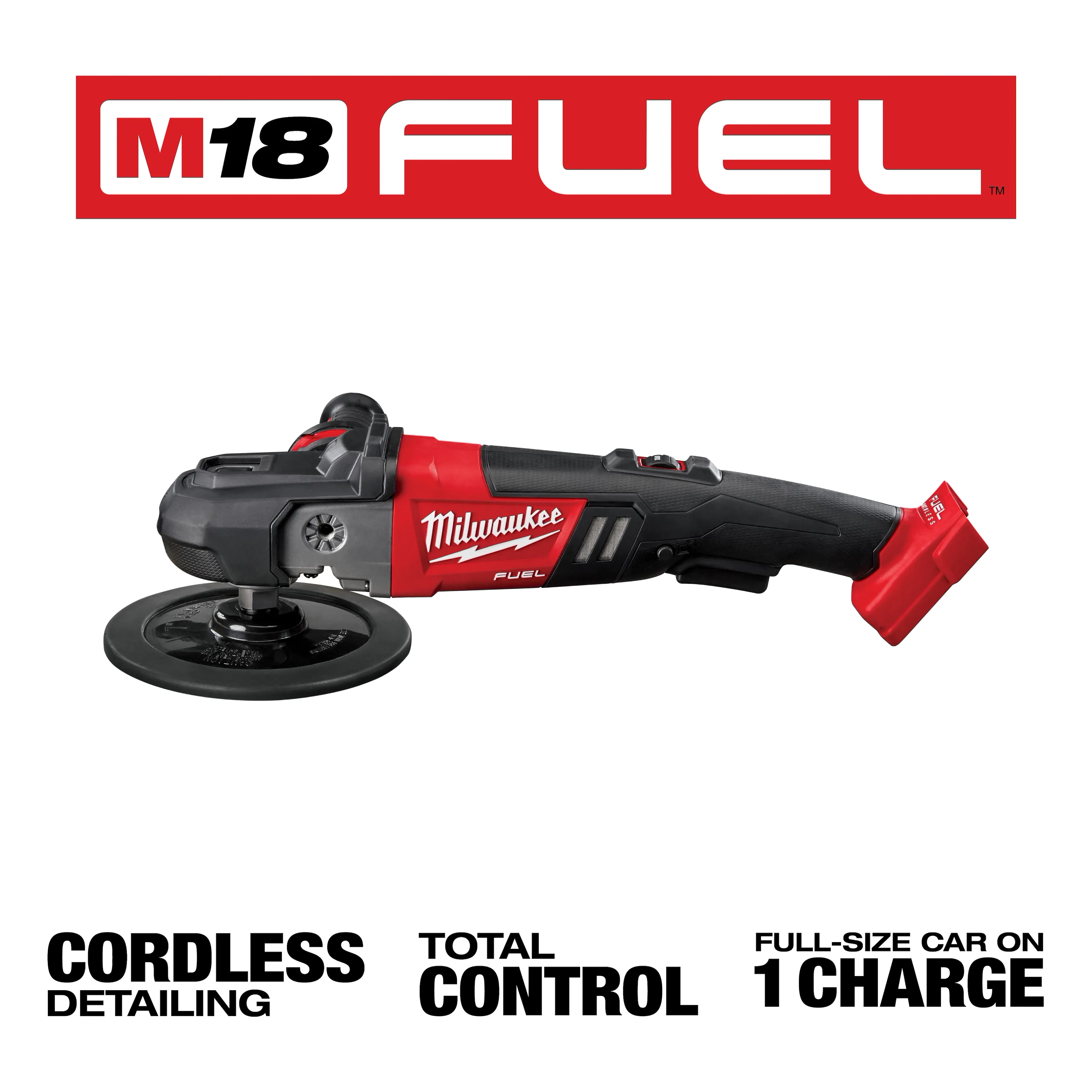 Milwaukee M18 Fuel 7" Variable Speed Polisher - Image 2